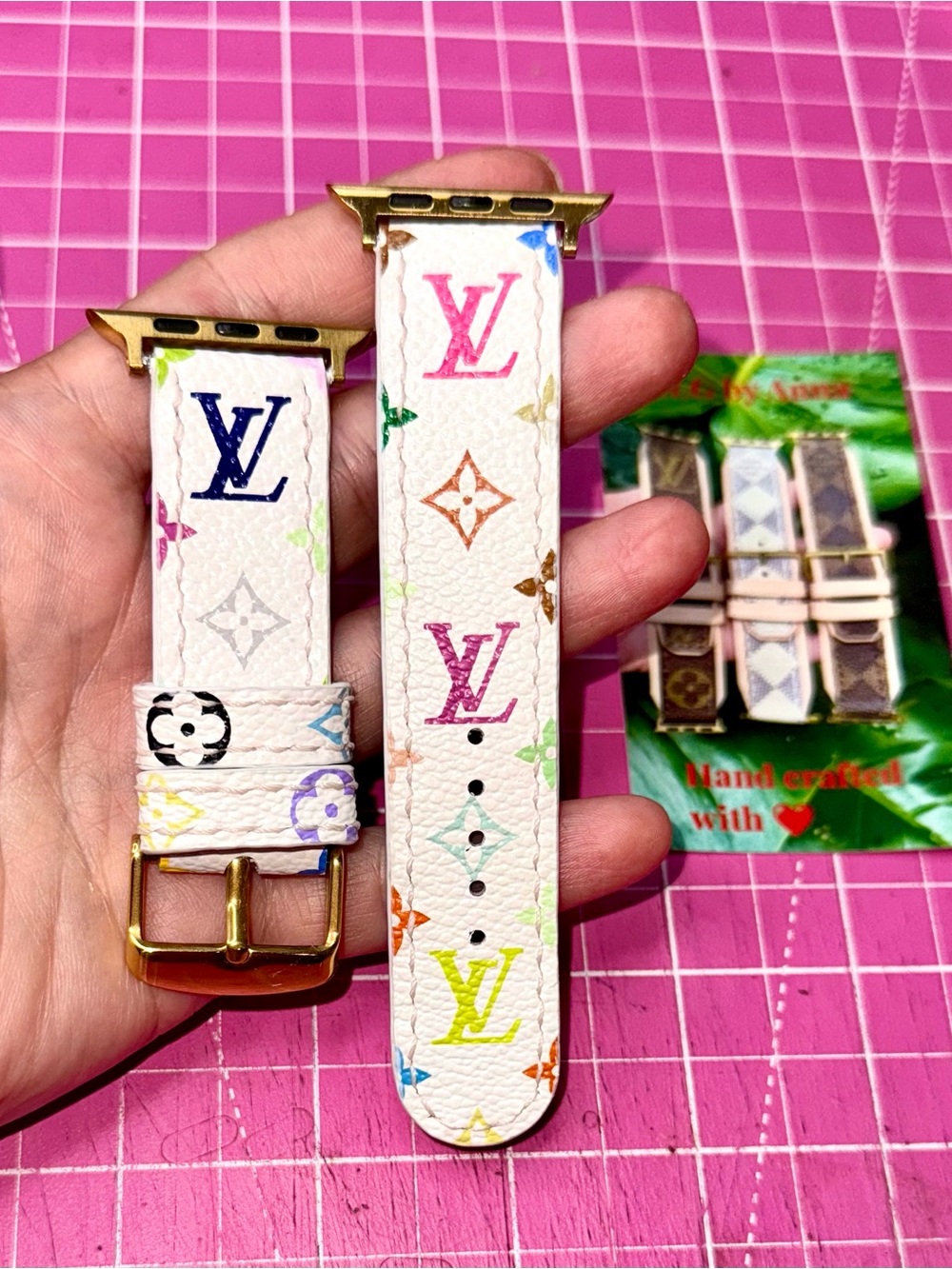 💝 Murakami white multicolor Apple Watch band